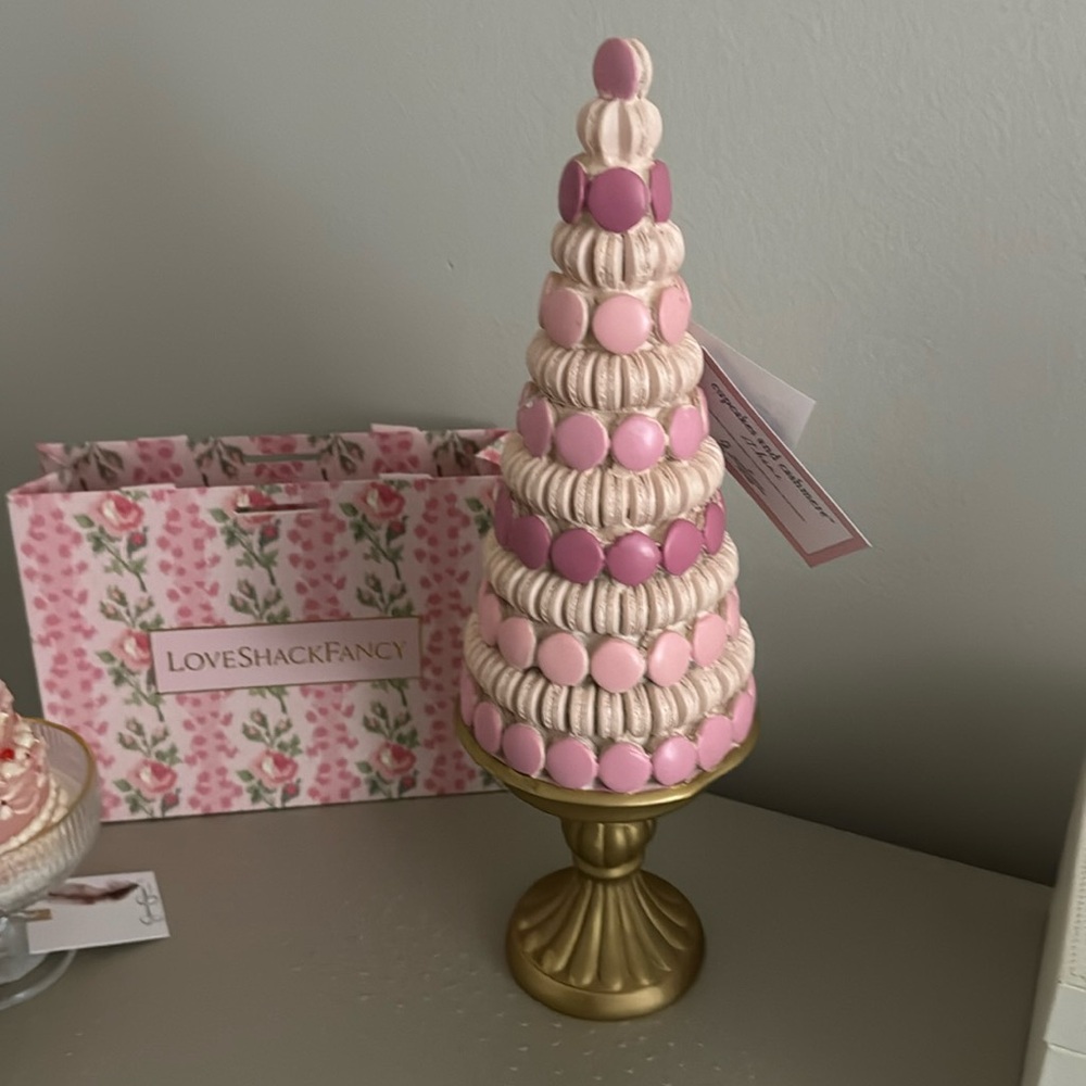 Cupcakes and Cashmere Diamonds Nutcracker Sweet Shoppe 16" Pink Macaron Tree
